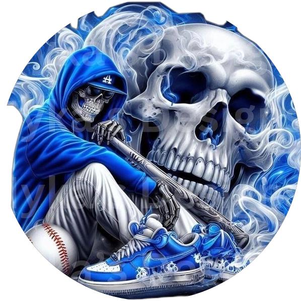 LA Dodgers Skeleton